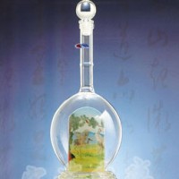 福建玻璃工艺酒瓶生产公司_河间宏艺玻璃制品厂价供应酒瓶